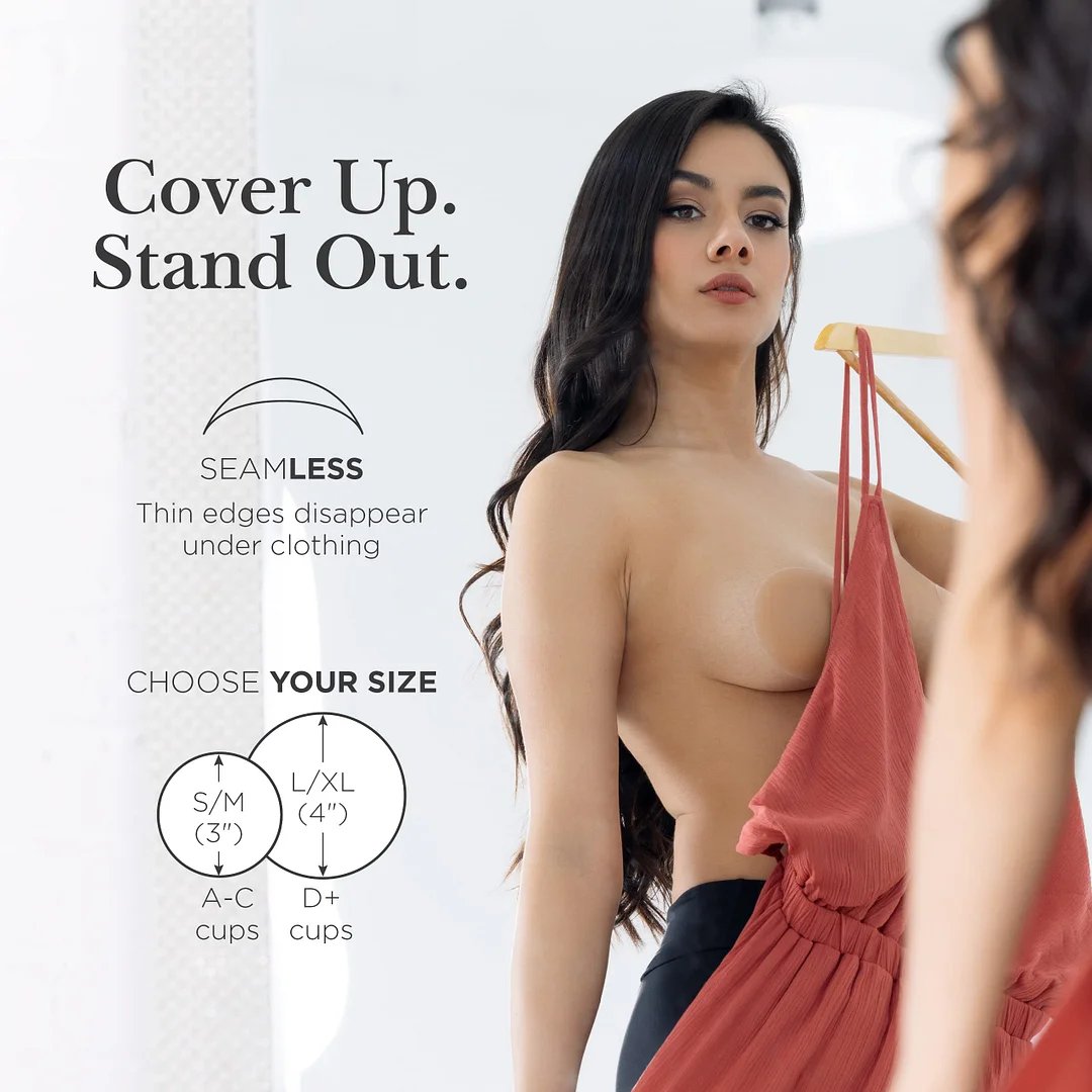 Go Braless! Seamless Nipple Covers(Latex-free and 100% Medical Silicone)