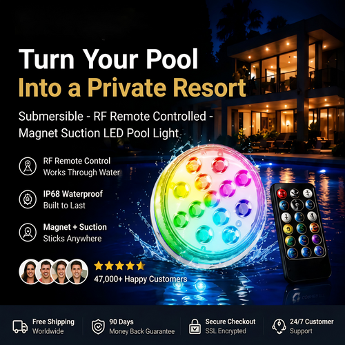 Elziq Remote Controlled  LED Pool Light