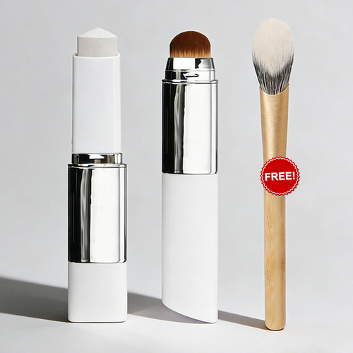 🌟Cream Stick V White Korean Color-Changing Foundation Stick with Volufiline+ Free Brush