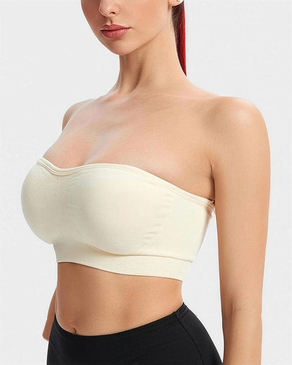 Non-Slip Bandeau Seamless Wireless Strapless Bra