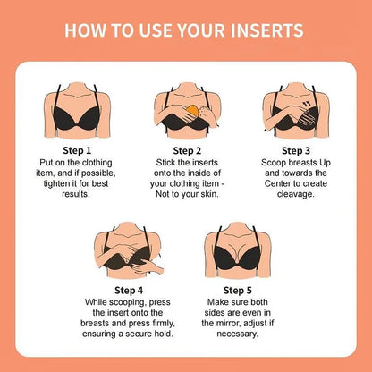 Breast Lift Sticky Insert Pads Instant Boost Double Sided Adhesive Bra Pad