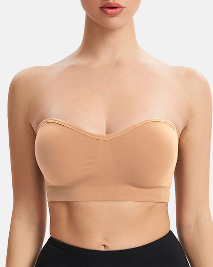 Non-Slip Bandeau Seamless Wireless Strapless Bra