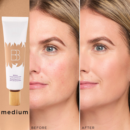 blur tinted moisturizer SPF 30 - instantly brightens, hydrates & smooths your dermato