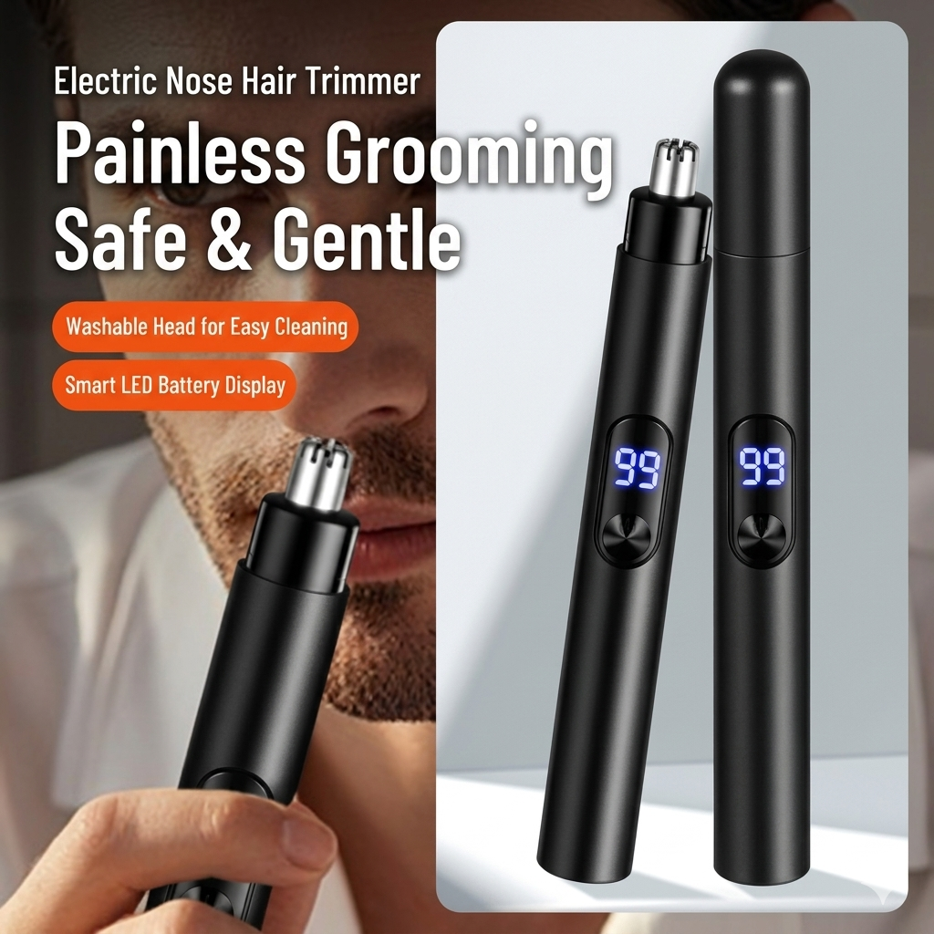 🚀✨Portable Electric Nose & Ear Hair Trimmer