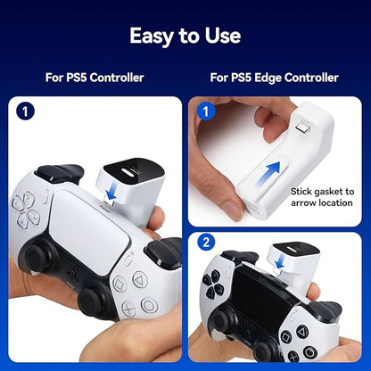 🎁Must-Have for PS5 Gamers | 2000mAh USB-C External Charger Battery Pack