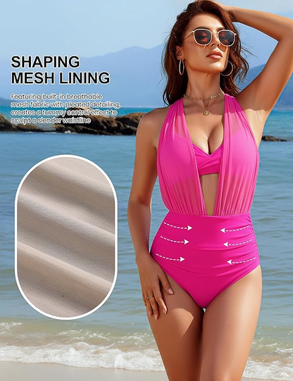 High-Waisted Bikini Set – Tummy Control
